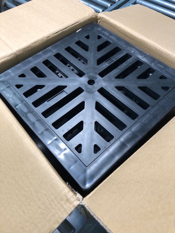 Photo 3 of 12"×12" Catch Basin Drainage Kit with Strainer Fit with 4 Different Size Pipes, Catch Basin for Drainage Adapter