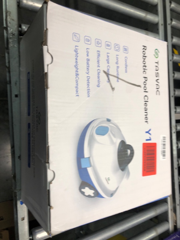 Photo 2 of ???? ??????? TASVAC Cordless Robotic Pool Cleaner, Automatic Pool Vacuum, 90 Mins Runtime, Powerful, Self-Parking, Lightweight, Ideal for Flat Above/In-Ground Pool up to 65 Feet/1100 Sq.Ft