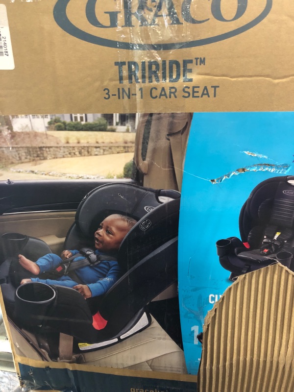 Photo 2 of Graco TriRide 3 in 1 Car Seat | 3 Modes of Use from Rear Facing to Highback Booster Car Seat, Clybourne