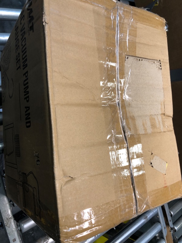 Photo 1 of Orion Motor Tech 4cfm 1 Stage HVAC Vacuum Pump for R12 R22 R134a R410a Systems & AC Manifold Gauge Set for R134a R12 R22 R502 Refrigerants, Bundle