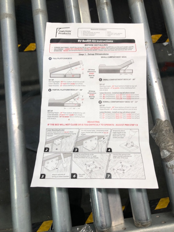 Photo 3 of Hatchlift RV Door Lift Kit for doors from 21" - 27" in height- Standard