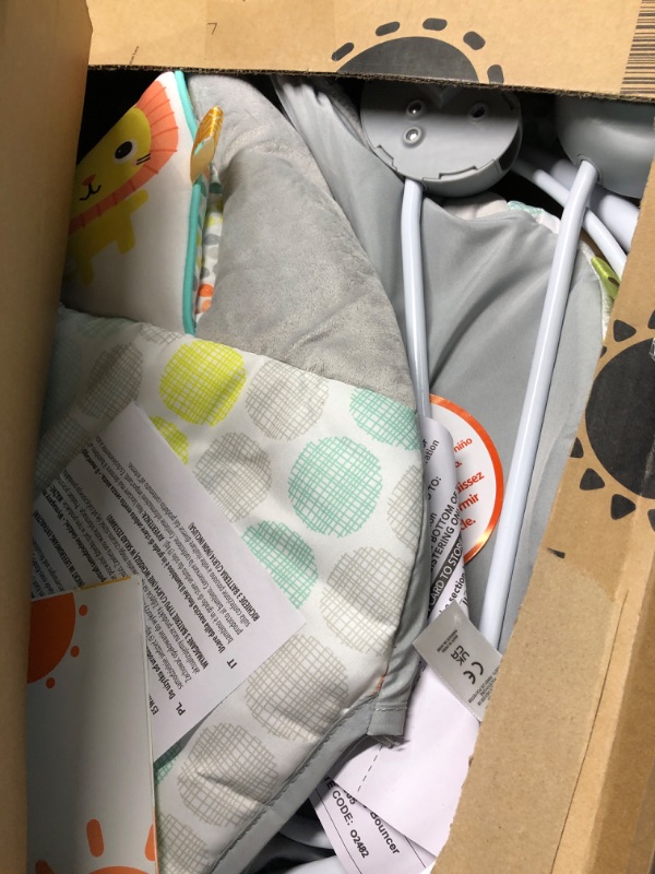 Photo 1 of Bright Starts Whimsical Wild Comfy Baby Bouncer Seat with Soothing Vibration and Music