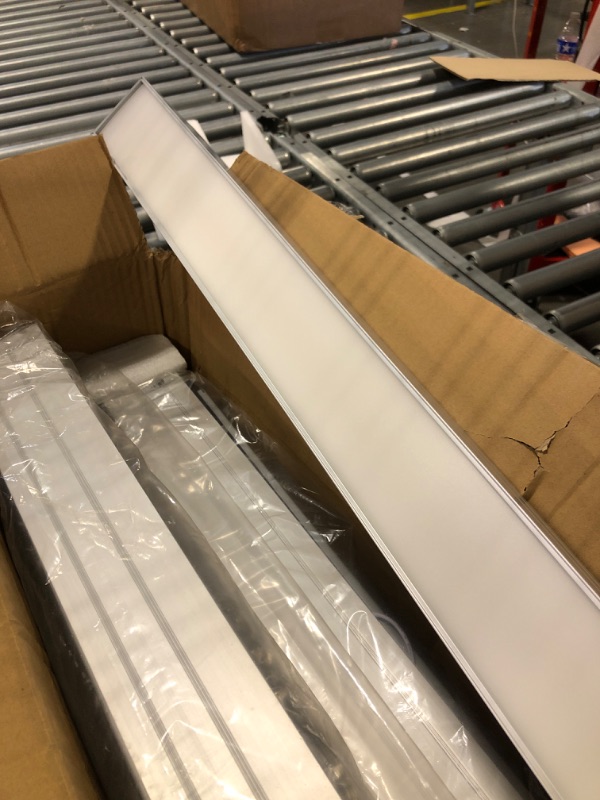 Photo 3 of hykolity LED Architectural Suspended Linear Channel Light Linkable, 4FT 40W 3000K/4000K/5000K CCT Selectable, Dimmable Office Lighting Fixture for Commercial Places, 4600lm, ETL Listed, 4Pack Silver