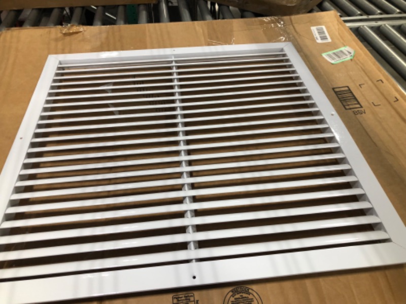 Photo 1 of Air 360 Vent Cover Return Air Grille – 24 x 24 Inch Transfer Grille AC Vent Cover – Durable Rustproof Aluminum Design – Optimal Air Flow – Low Noise Wall Vent for Residential, Industrial Use 24"W x 24"H [Duct Opening]