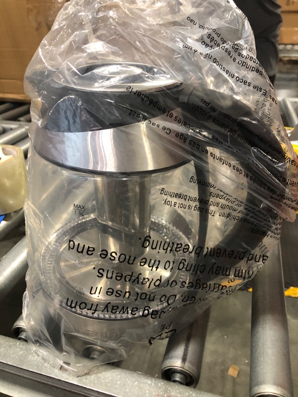 Photo 1 of ******MISSING THE  360° Swivel Base******Chefman Electric Kettle w/Temperature Control, Removable Tea Infuser, 5 Presets LED Indicator Lights, BPA Free, Stainless Steel, 1.8 Liters Temperature Control Stainless
