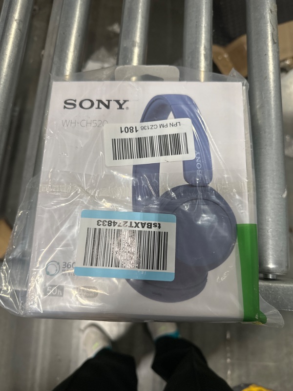 Photo 2 of Sony WH-CH520 Wireless Headphones Bluetooth On-Ear Headset with Microphone, Blue New