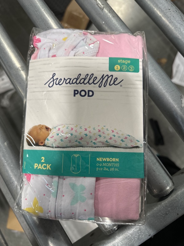 Photo 3 of SwaddleMe by Ingenuity Pod - 2-Pack, Size Newborn, for Ages 0-2 Months, 5-12 Pounds, Up to 26 Inches Long, No-Wrap Zip-Up Baby Swaddle