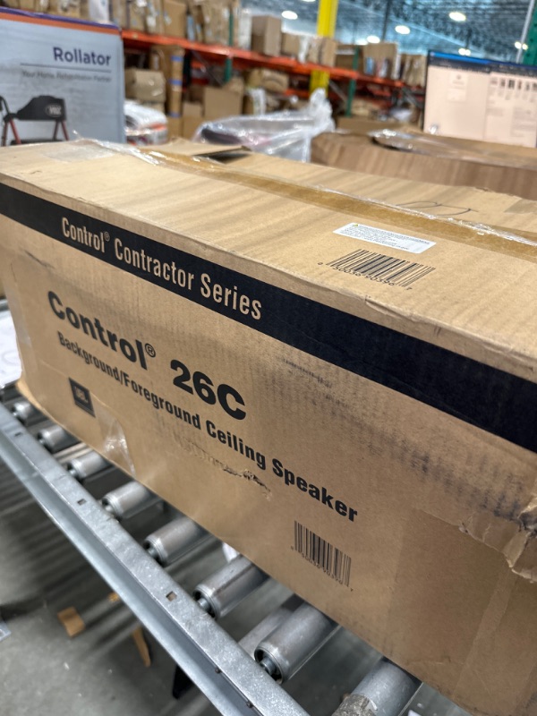 Photo 1 of JBL Professional Control 26C 6.5-Inch Ceiling Loudspeaker Transducer Assemblies, Sold as Pair, White Speaker without Transformer Taps