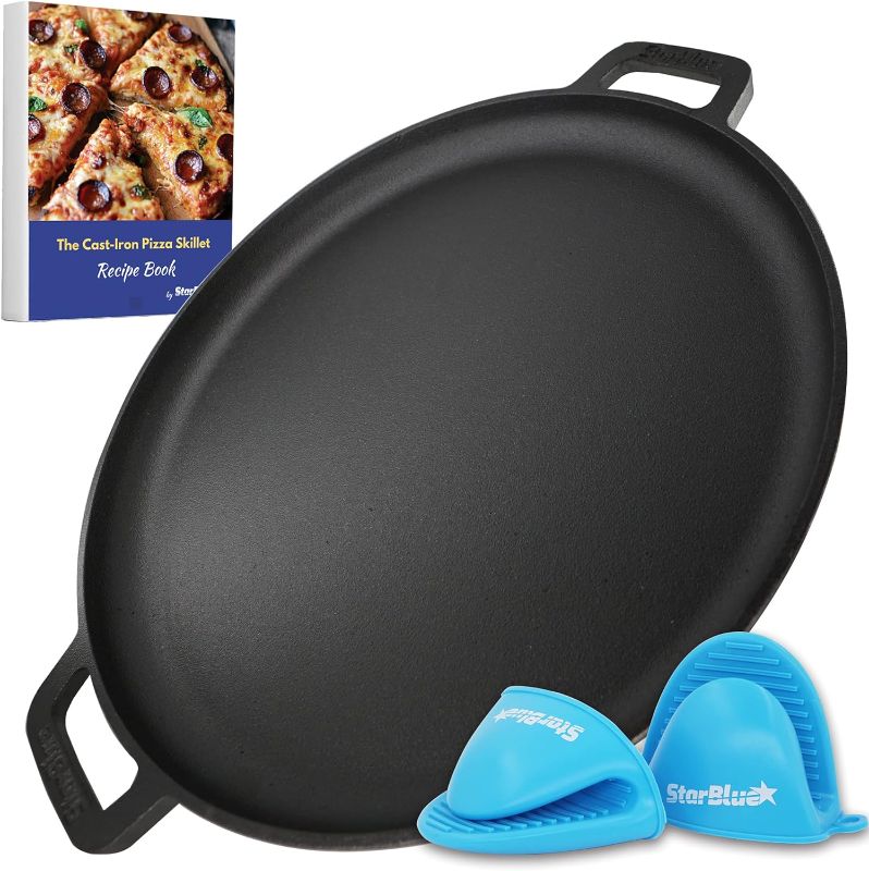 Photo 1 of *PAN ONLY * StarBlue 16 Inch Cast Iron Pizza Pan Round Griddle 
