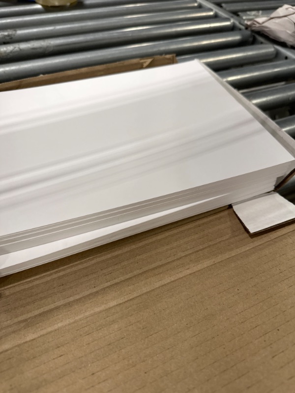 Photo 3 of 110lb Cover Ultra Heavyweight Double Thick Cardstock - Bright White - 8.5" x 11" - For Inkjet/Laser Printers (100 Sheets)