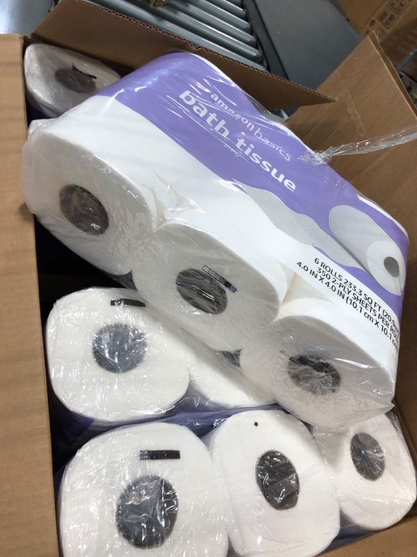 Photo 3 of Amazon Basics 2-Ply Toilet Paper, 30 Rolls (5 Packs Of 6), White
