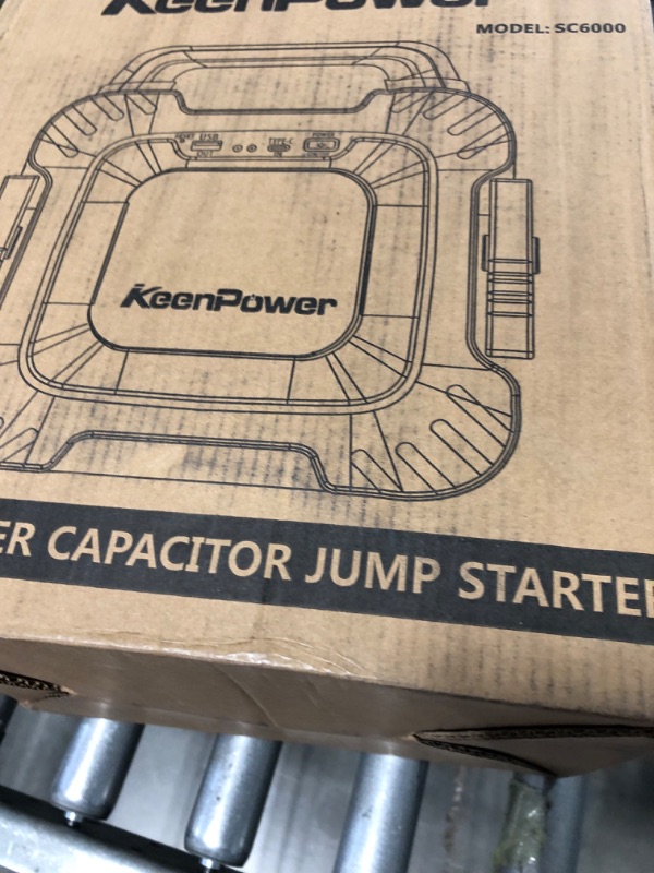 Photo 2 of KeenPower 6000A Super Capacitor Battery-Less Portable Jump Starter for 12V Car, Built-in 6 * 3000F Supercapacitor, No Pre-Charging Need, Extremely Safe, Always Ready Jump Start All 12V Car