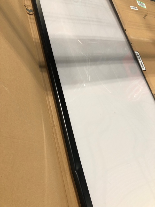 Photo 1 of VIZ-PRO Magnetic Dry Erase White Board, 48 X 36 Inches, Black Aluminium Frame Black 48 X 36 Inches
