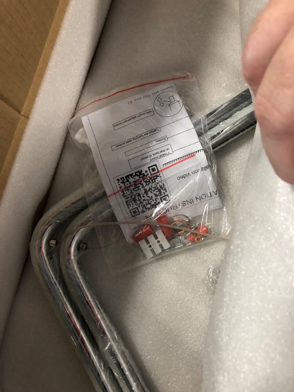 Photo 1 of GEADI Modern Pendant Lighting, Chrome LED Dimmable Linear Wave Pendant Lights Hanging 47.2" Adjustable Chandelier for Kitchen Island Living Dining Room Hallway, 40W Wave Shape/Chrome