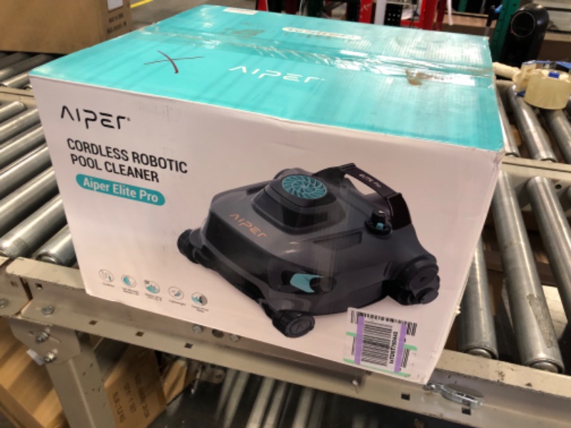 Photo 2 of 
AIPER Cordless Robotic Pool Cleaner, Pool Vacuum Lasts 90 Mins, LED Indicator, Self-Parking, Ideal for Above/In-Ground Flat Pools up to 40 Feet