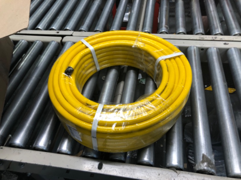 Photo 3 of 100FT 1/2 '' Flexible Gas Line,CSST Corrugated Stainless Steel Tubing,Natural Gas Line Pipe Propane Conversion Kit Grill Hose with 2 Male Adapter Fittings