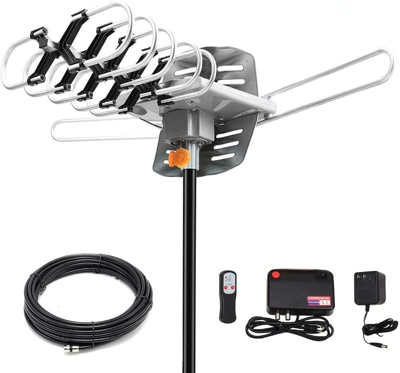 Photo 1 of HDTV Digital Antenna -Amplified HD Outdoor TV Antenna 150 Miles Range Motorized 360 Degree Rotation,Wireless Remote Control,Support UHF VHF 1080P 4K