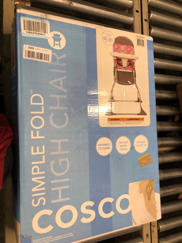 Photo 2 of Cosco Simple Fold High Chair, Posey Pop
