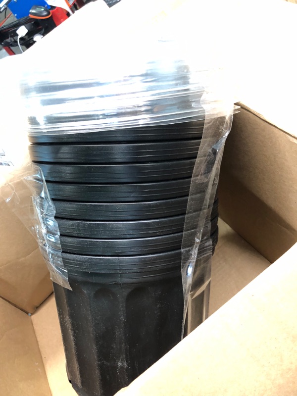 Photo 3 of 5 Gal. Black Plastic Nursery Pots (10-Pack)