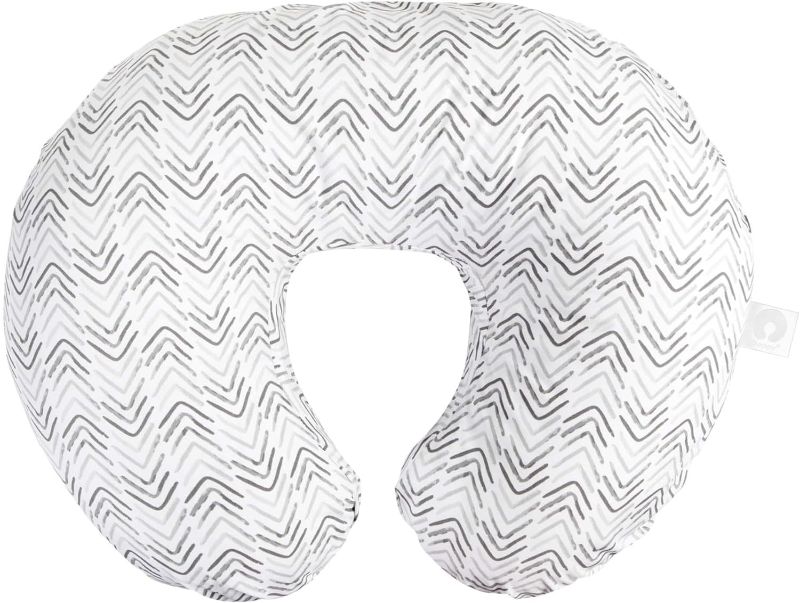 Photo 1 of Boppy Nursing Pillow Original Support, Gray Cable Stitches, Ergonomic Nursing Essentials for Bottle and Breastfeeding, Firm Fiber Fill, with Removable Nursing Pillow Cover, Machine Washable