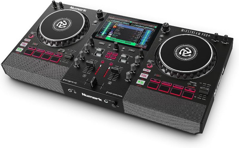 Photo 1 of Numark Mixstream Pro+ Standalone DJ Controller, Amazon Music Unlimited Streaming, Mixer, Touchscreen, WiFi, Speakers, works with Serato & Virtual DJ
