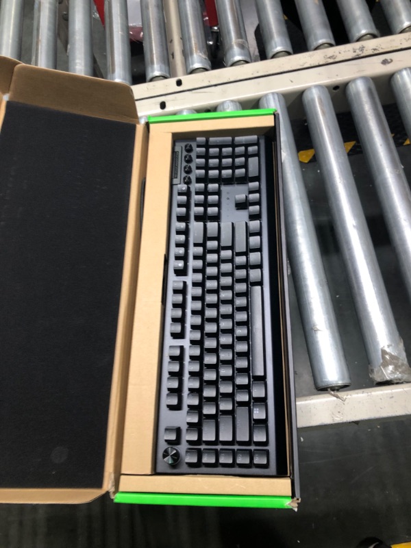 Photo 3 of Razer BlackWidow V4 Pro Wired Mechanical Gaming Keyboard: Yellow Mechanical Switches - Linear & Silent - Doubleshot ABS Keycaps - Command Dial - Programmable Macros - Chroma RGB - Magnetic Wrist Rest Yellow Switches - Linear & Silent