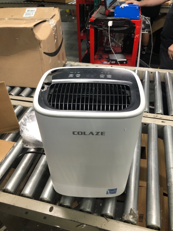 Photo 3 of 2500 Sq. Ft 30 Pint Dehumidifier, COLAZE DH01 Energy Star Dehumidifiers with Drain Hose for Home Basement Bedroom Bathroom, Auto Defrost & Overflow Protection & Timer & Drying Function with 0.66 Gal Water Tank 2500 sq.ft