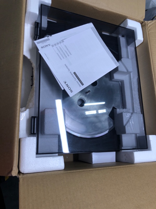 Photo 1 of Sony PS-LX310BT Belt Drive Turntable: Fully Automatic Wireless Vinyl Record Player with Bluetooth and USB Output Black