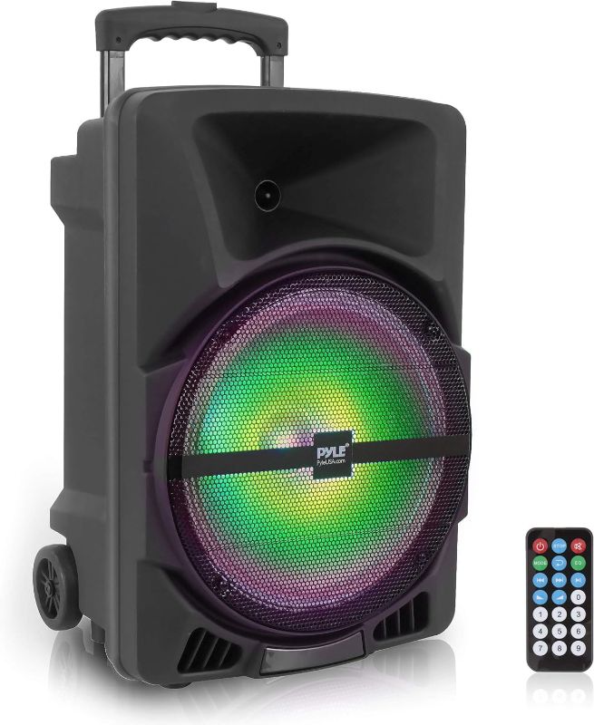 Photo 1 of Wireless Portable PA Speaker System -1200W High Powered Bluetooth & FM Radio -PPHP1544B & Gator Frameworks Lightweight and Compact Mini Tripod Speaker Stand; (GFWSPK0250) Speaker System + Speaker Stand