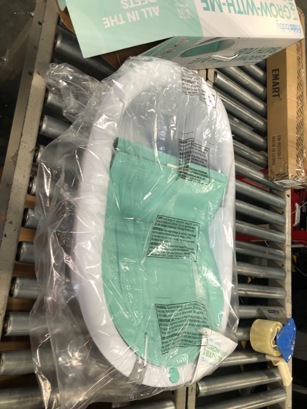 Photo 1 of 4-in-1 Grow-with-Me Bath Tub by Frida Baby Transforms Infant Bathtub to Toddler Bath Seat with Backrest for Assisted Sitting in Tub