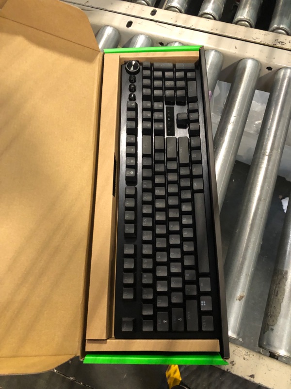 Photo 3 of Razer Huntsman V3 Pro Gaming Keyboard: Analog Optical Switches w/Rapid Trigger & Adjustable Actuation - Media Keys & Dial - Doubleshot PBT Keycaps - Aluminum Top Plate - Wrist Rest Full Size