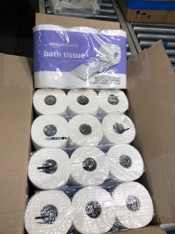 Photo 2 of Amazon Basics 2-Ply Toilet Paper 5 Packs, 6 Rolls per pack (30 Rolls total) (Previously Solimo)