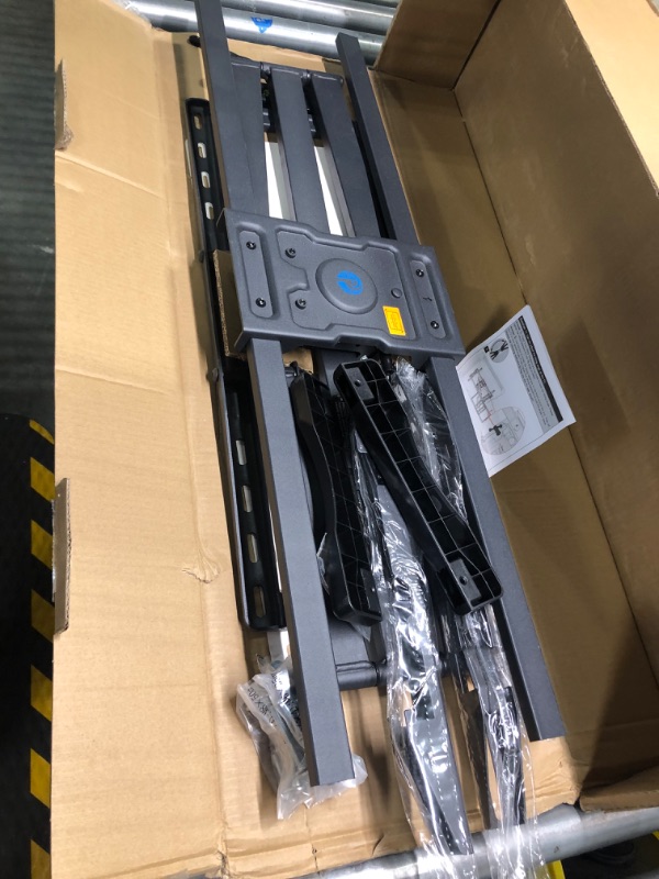 Photo 1 of Perlegear Full Motion TV Wall Mount Bracket Swivel Articulating Extension Tilt Arms for 26-65 inch Flat Curved TVs, Max VESA 400x400mm up to 99lbs,16" Wood Studs,PGMFK4