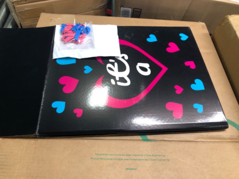 Photo 1 of Gender Reveal Balloon Box [Balloons Included] – Baby Gender Reveal Party Decorations for Boy or Girl Decorations Gender Reveal Box with Decorations