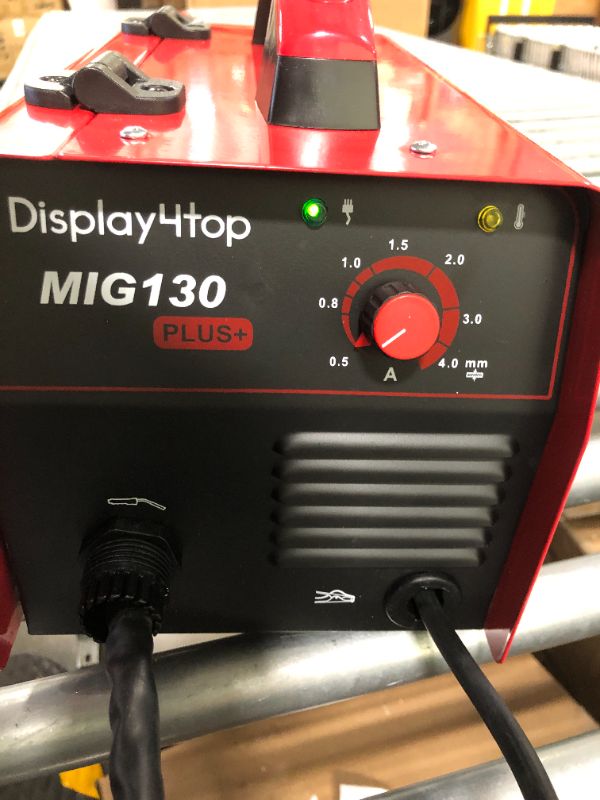 Photo 6 of display4top Mig Welder, 130A Portable Welding Machine, Flux Core Wire Welder, MIG 130 Automatic Feed Welding Machine Equipment with Mask - 110V