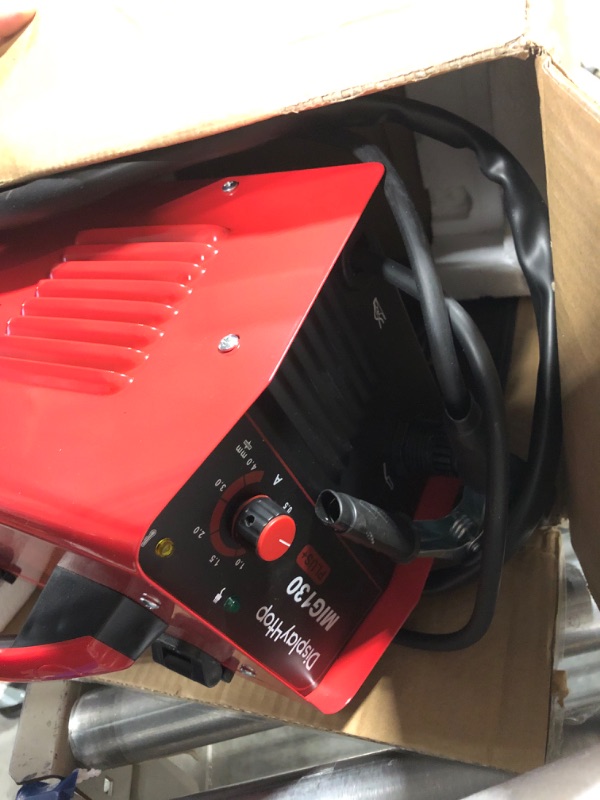 Photo 1 of display4top Mig Welder, 130A Portable Welding Machine, Flux Core Wire Welder, MIG 130 Automatic Feed Welding Machine Equipment with Mask - 110V