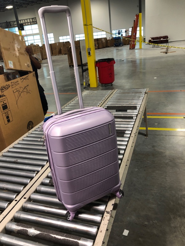 Photo 3 of American Tourister Stratum 2.0 Hardside Carry On Spinner Suitcase - Purple Haze
