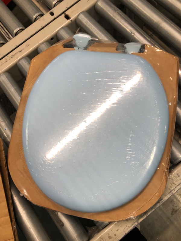 Photo 3 of Bemis Round Sky Blue Soft Toilet Seat