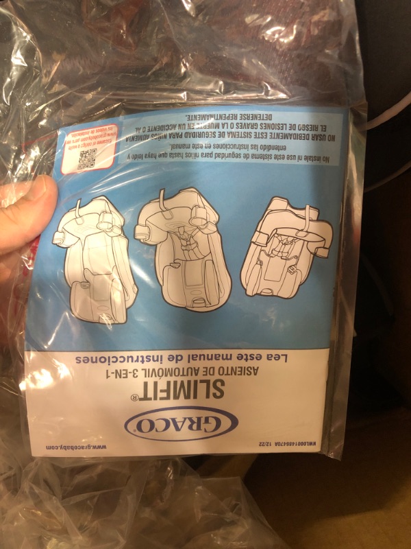 Photo 1 of OPEN BOX, STILL LOOKS NEW

Graco SlimFit 3 in 1 Car Seat, Slim & Comfy Design Saves Space in Your Back Seat, Annabelle, 1 Count (Pack of 1) SlimFit Annabelle