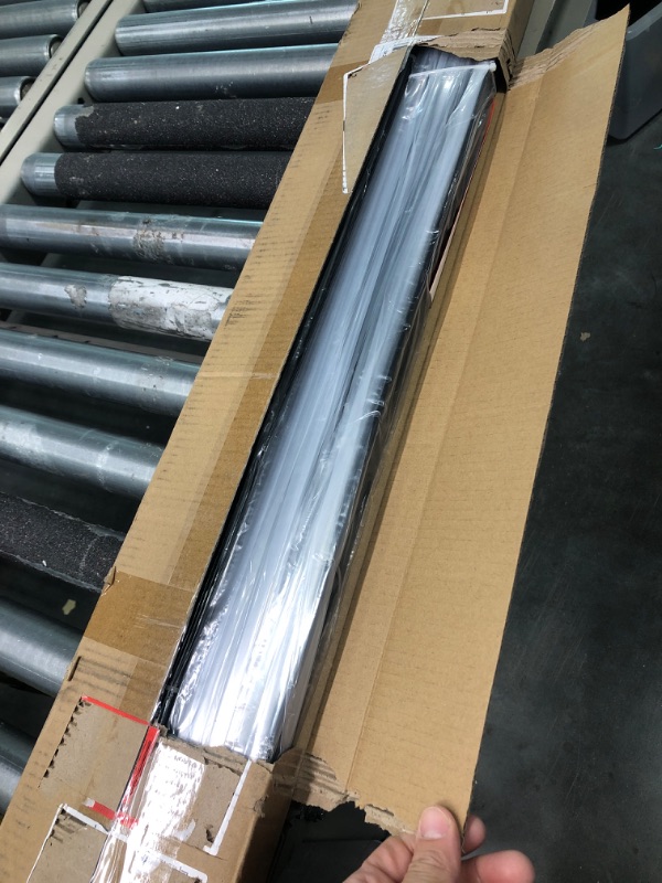 Photo 3 of 32.25"x1" Balusters for Deck Railing Curve Aluminum Deck Balusters Face Mount Metal Deck Spindles Matte Black, 50-Pack (Thickness: 0.1'') 32.25 inch Curve 50