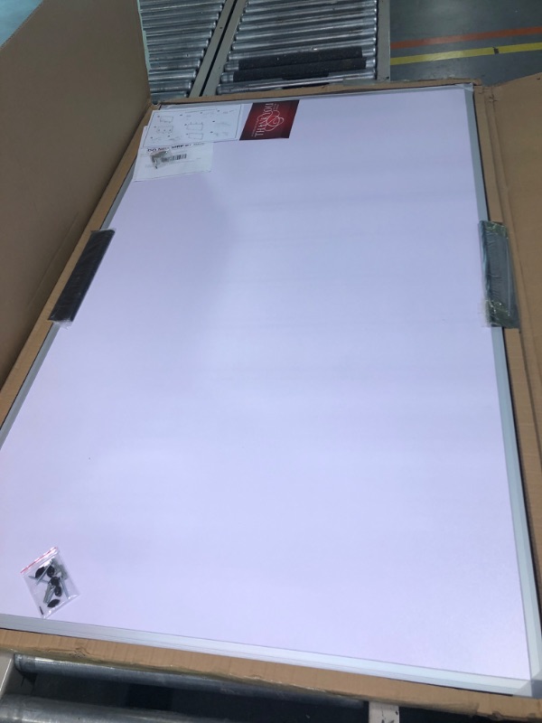 Photo 4 of SPOTLESS. NEW.

VIZ-PRO Dry Erase Board/Whiteboard, 60 x 36 Inches, Wall Mounted Board for School Office and Home