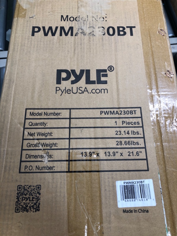 Photo 2 of Pyle Wireless Portable PA System-400W Bluetooth Compatible Rechargeable Battery Powered Outdoor Sound Stereo Speaker Microphone Set w/Handle, Wheels-1/4 to AUX, RCA Cable (PWMA230BT)