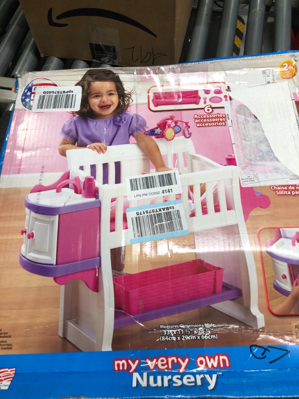 Photo 2 of American Plastic Toys Kids’ My Very Own Nursery Baby Doll Playset, Doll Furniture, Crib, Feeding Station, Learn to Nurture and Care, Durable and BPA-Free Plastic, for Children Ages 2+