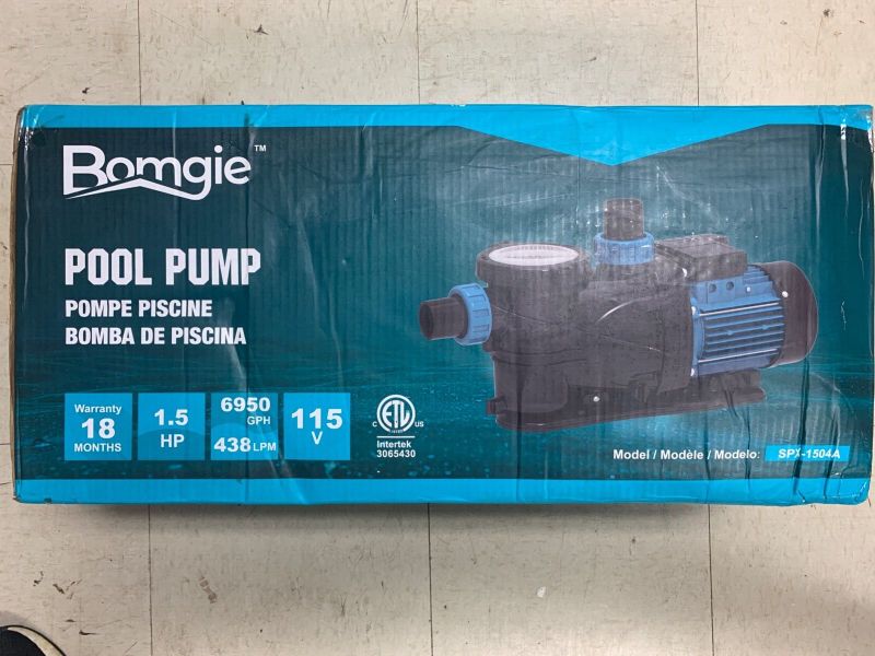 Photo 1 of BOMGIE 1.5HP Portable Water Transfer Sprinkler Pump GJX-1505S