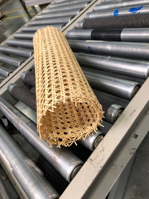 Photo 1 of 18" Width Cane Webbing  Natural Rattan Webbing for Caning Projects, Woven Open Mesh Cane for Furniture, Chair, Cabinet, Ceiling 18"W x 26"L