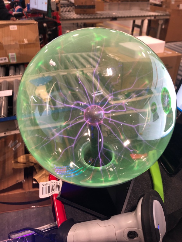 Photo 3 of 
Theefun Green Plasma Ball: 6 Inch Plasma Globe Touch & Sound Sensitive Plasma Ball Lamp Electric Ball Lightning Toys for Kids, Parties, Home, Prop,...