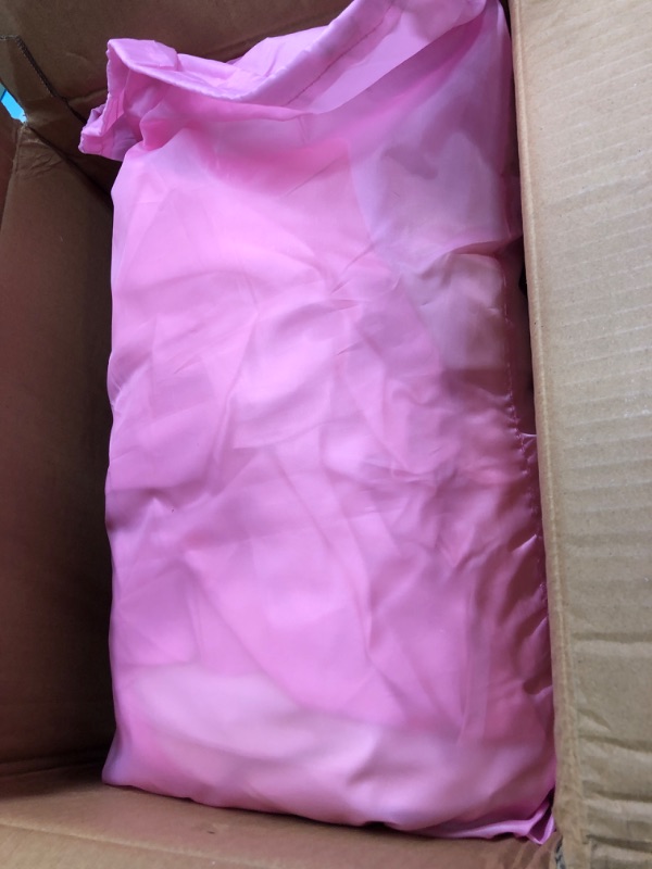 Photo 1 of Kids Play Tent with Rug for Girls Large Fairy Playhouse for Kids Princess Castle Tent Gift Toys for Girl Toddler Children Play House (Tent with Rug) Pink Beige Tent With Plush Mat 47 x 41 x 51 inches