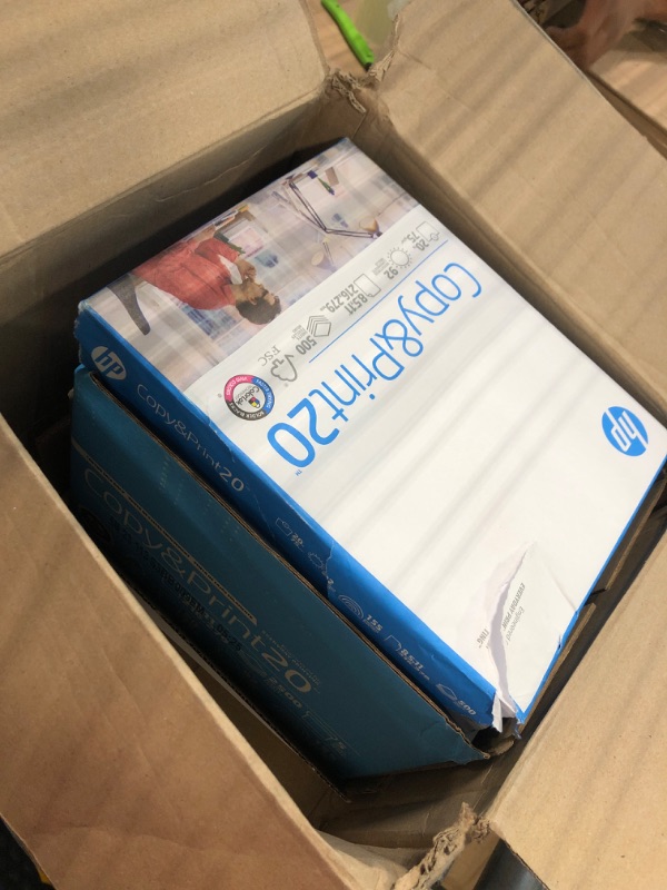 Photo 2 of HP Printer Paper | 8.5 x 11 Paper | Copy &Print 20 lb | 5 Ream Case - 2500 Sheets| 92 Bright Made in USA - FSC Certified| 200350C 5 Pack Standard Size (8.5x11)