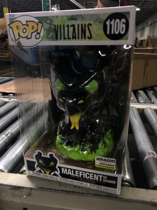 Photo 2 of Funko Pop! Jumbo: Disney - Maleficent Dragon, Amazon Exclusive (Glow in The Dark)