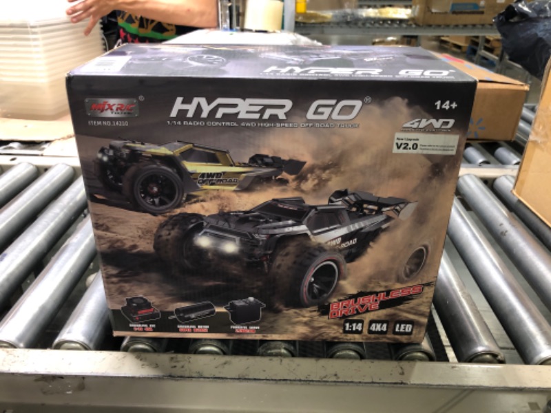 Photo 2 of HYPER GO H16BM 1:16 4X4 RTR Brushless Fast RC Cars for Adults, Max 42mph Hobby Electric Off-Road Jumping RC Trucks, RC Monster Trucks Oil Filled Shocks Remote Control Car with 2 Batteries for Boys